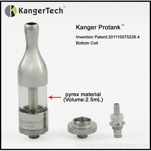 Original Kanger Pyrex Clearomizer Rebuildable PRO-Tank Match VV Mod Vs Iclear30 and Vision Vivi Nova